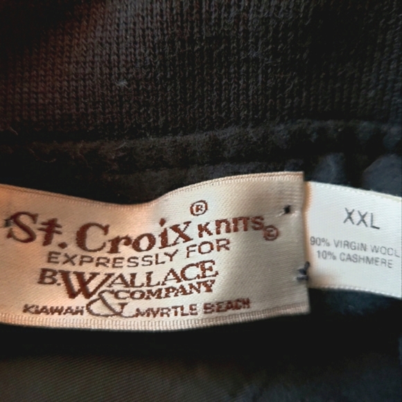 St Croix cashmere wool men's XXL zip jacket - Picture 4 of 4